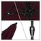 California Umbrella 7.5' Bronze Aluminum Market Patio Umbrella, Pacifica Burgundy 194061336786 - alternate 2